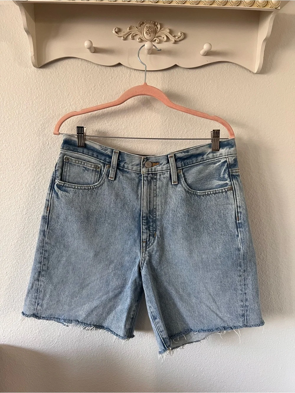 J. Crew Light Blue Denim Women’s Shorts - Classic High-Rise Jean Shorts NWT